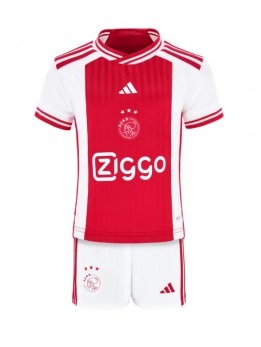 Ajax Replika Hemmakläder Barn 2023-24 Kortärmad (+ byxor)